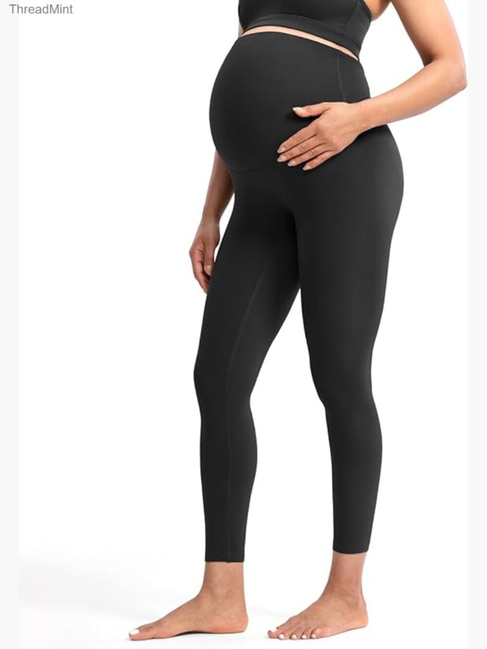 Maternity Leggings Over The Belly Pregnancy Yoga Pants 25/28 Inch